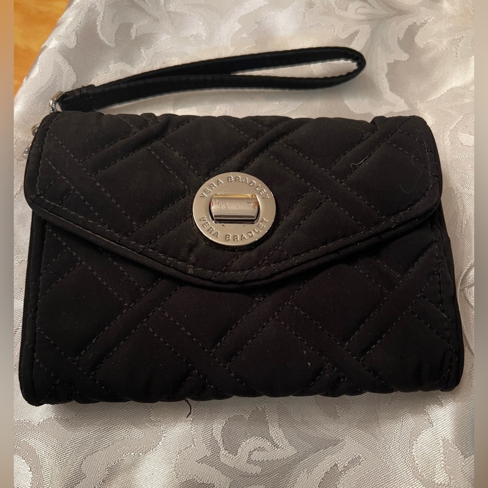 Vera Bradley wristlet wallet small scratch Around Name plate